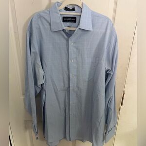 Joseph & Lyman Blue Long Sleeve Dress Shirt Men’s Neck 16.5 35 100% Cotton